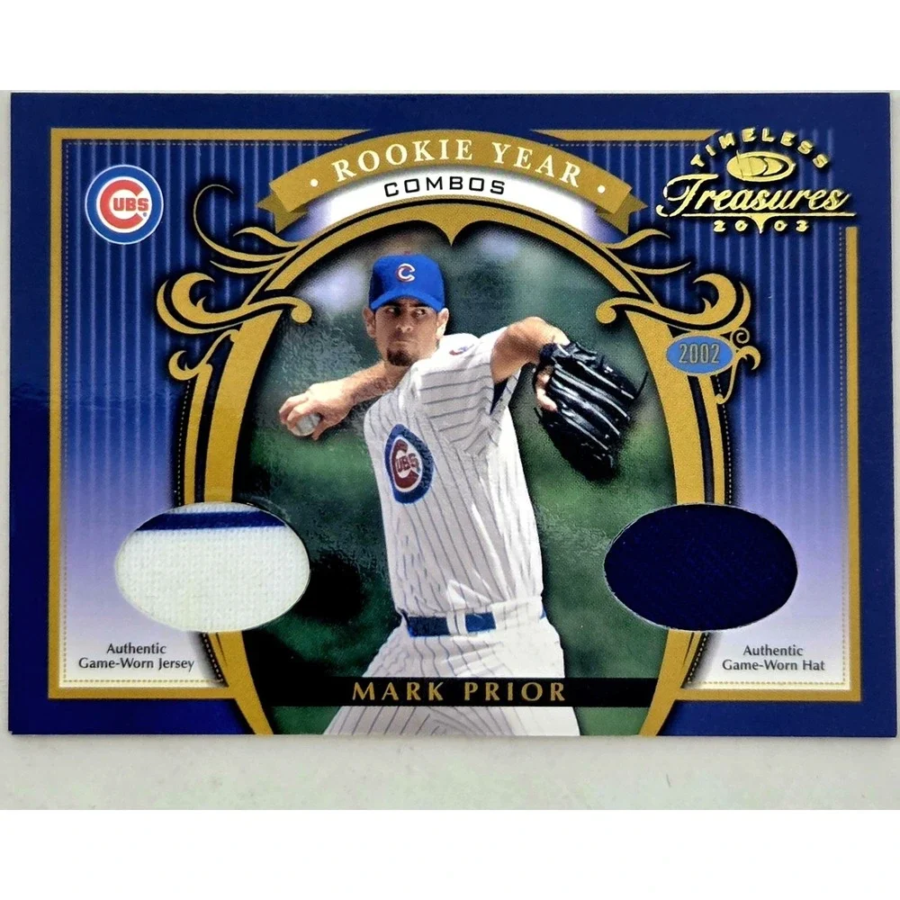 2003 Mark Prior Timeless Treasures Rookie Year RY-6 Game Used Materials #/50